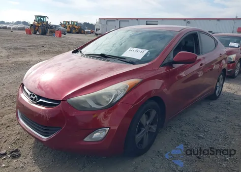 2013 Hyundai Elantra Gls z USA, uszkodzony, nr VIN 5NPDH4AEXDH434687